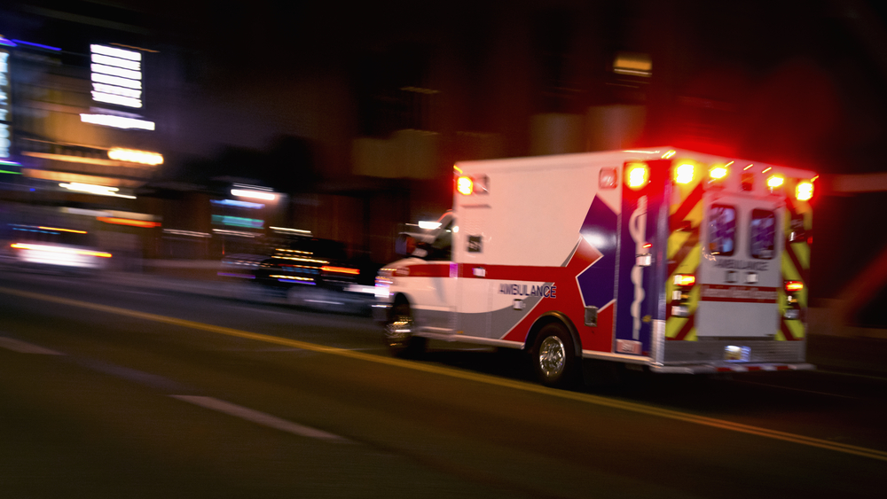 Photo of an Ambulance Speeding